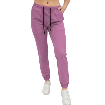 Joggery medyczne winogronowe casual premium roz. M